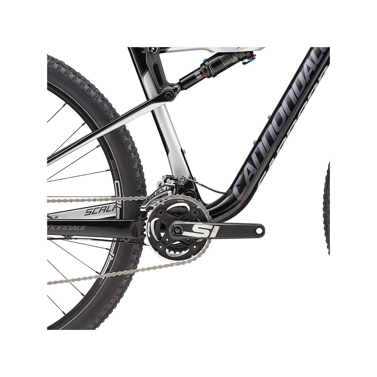 Cannondale Scalpel-Si Carbon 4 27.5, jet black w/ fine silver and charcoal gray, gloss - SLV - Bild 3