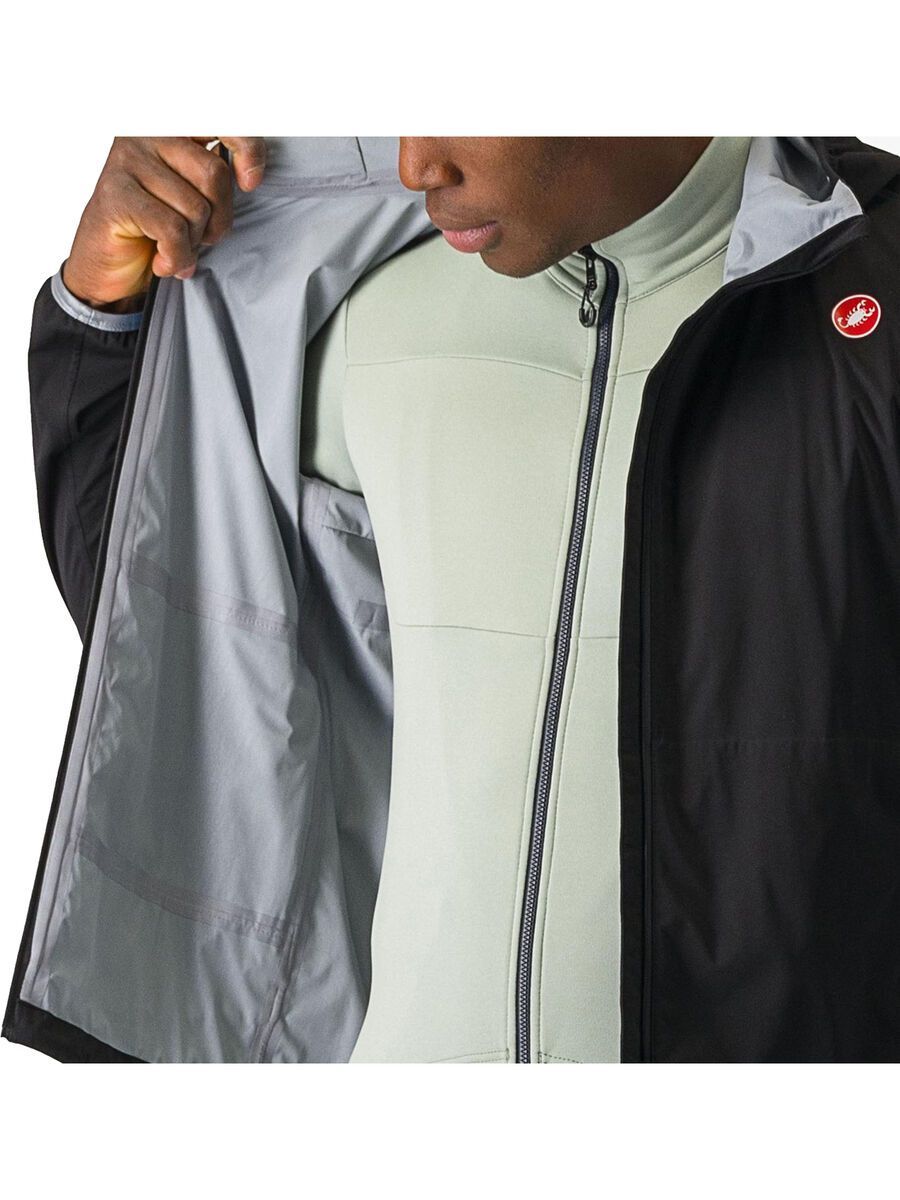 Castelli Unlimited Rain Jacket, light black - Bild 3