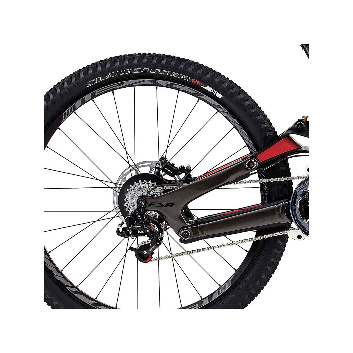 Specialized Demo 8 FSR II 650b, gloss warm charcoal/rocket red/black - Bild 4