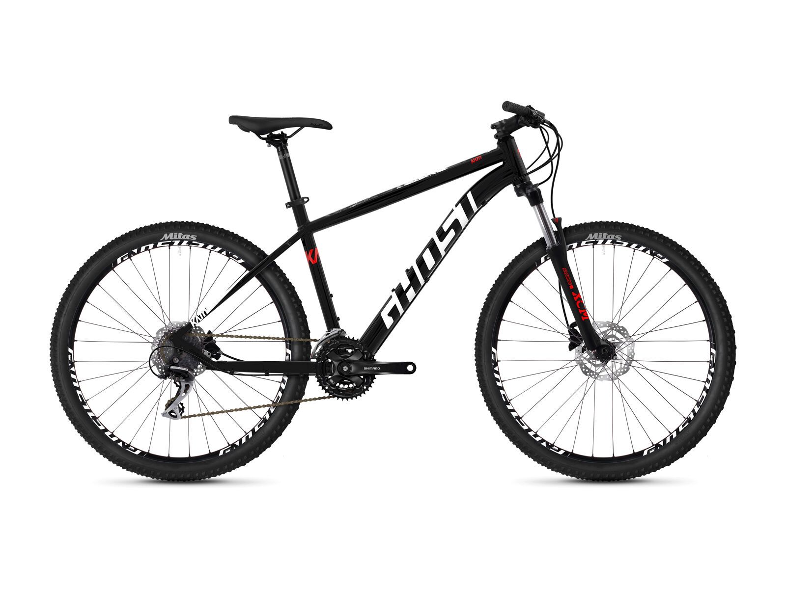 Ghost Kato 3.7 AL, jet black/star white/fiery red - Bild 1