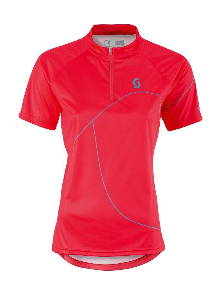 Scott Womens Trail 50 s/sl Shirt, hibiscus red/ocean blue - Bild 1