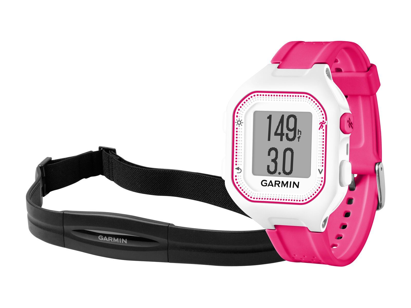 Garmin Forerunner 25 (mit Brustgurt), weiß/pink - Bild 2