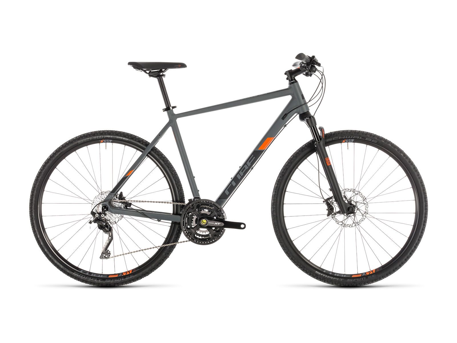 *** 2. Wahl *** Cube Cross EXC 2019, grey´n´orange - Fitnessbike | Größe 58 cm - Bild 1