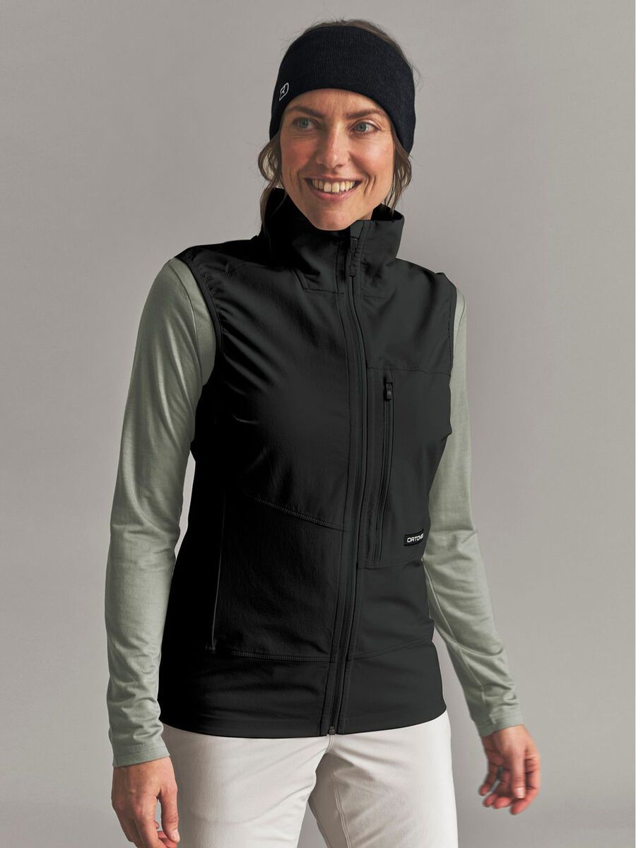 Ortovox Venet Softshell Vest W, black raven - Bild 4