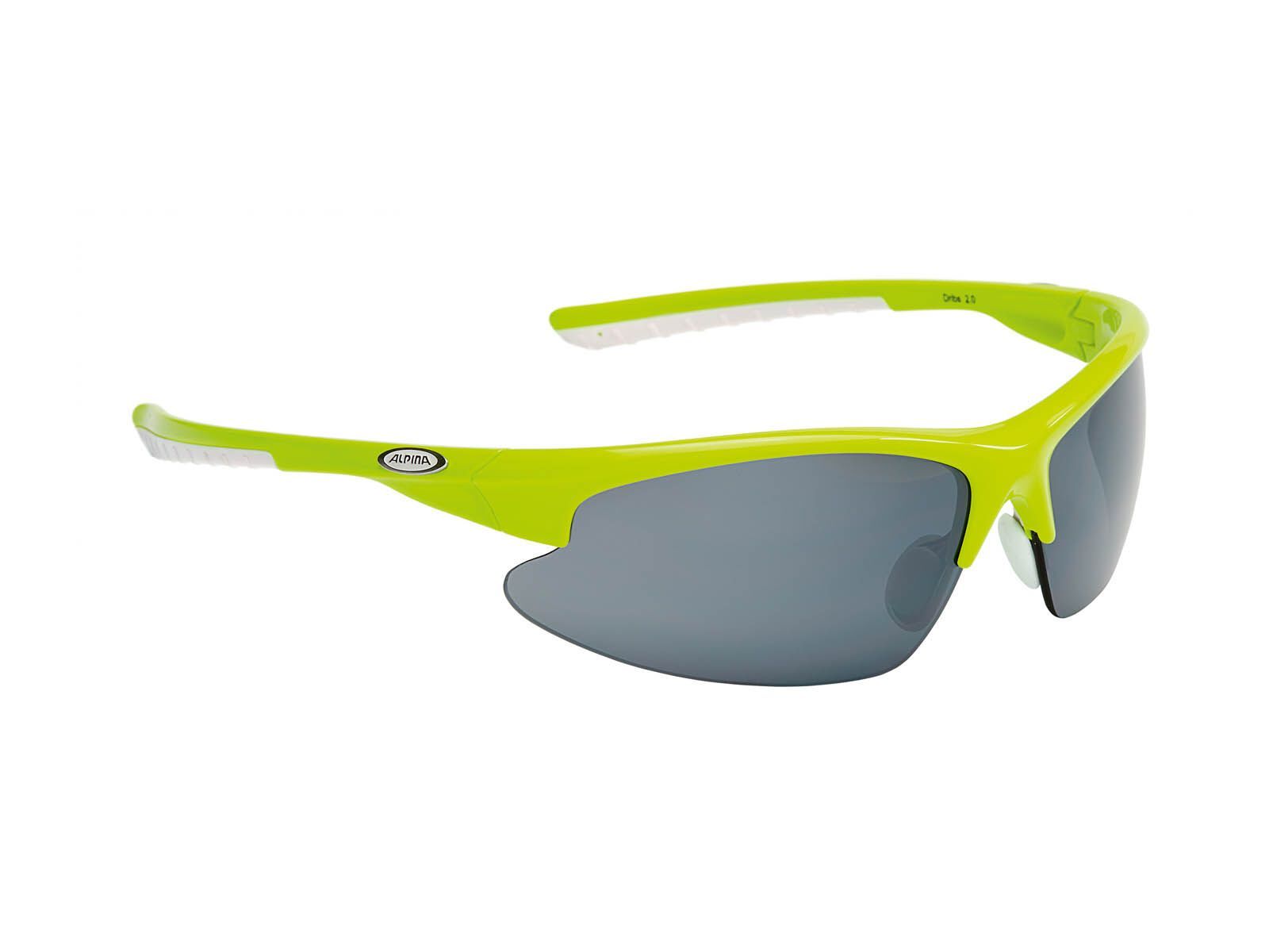 Alpina Dribs 2.0, lime-white/Lens: ceramic mirror black - Bild 1