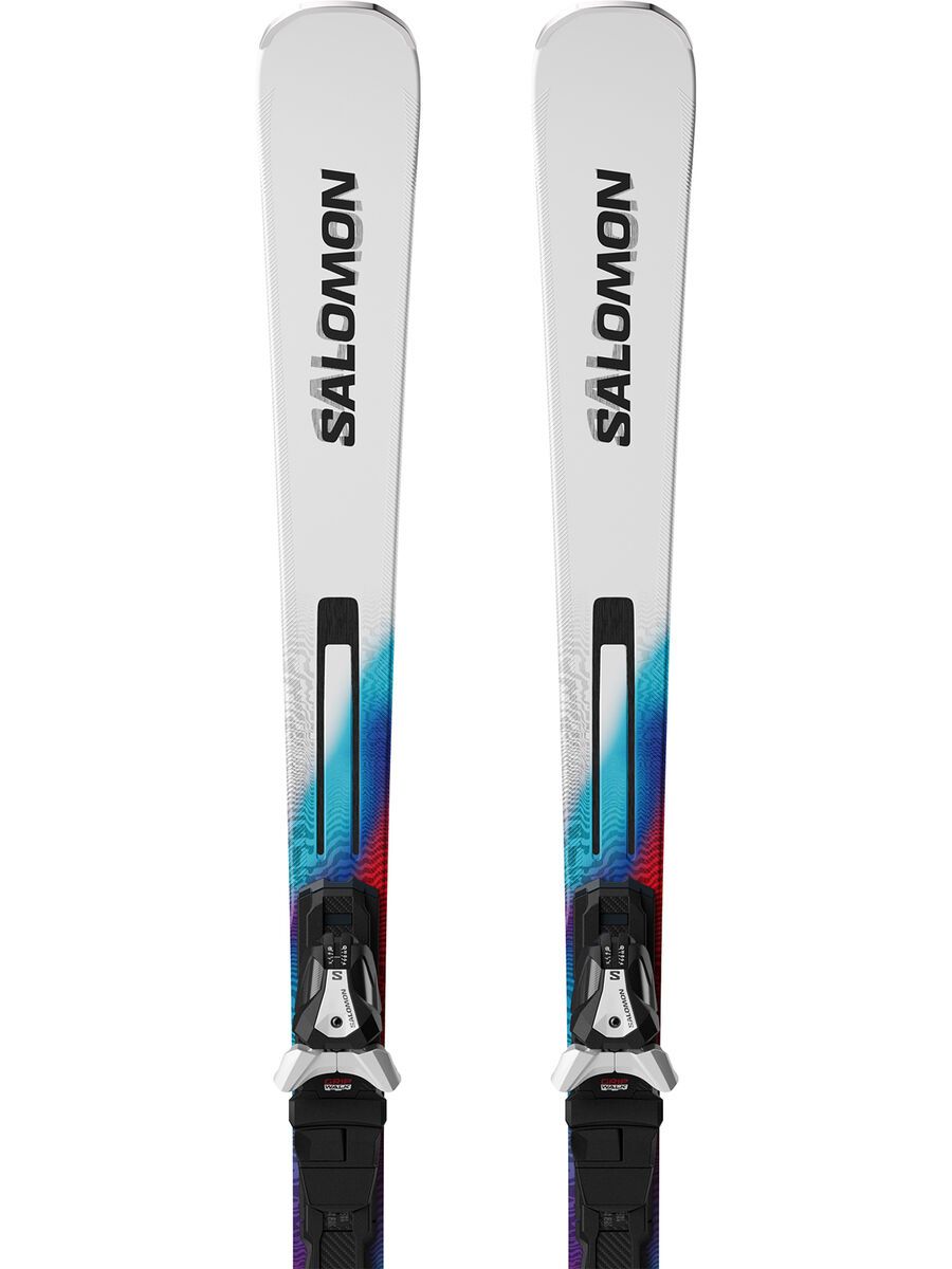 Salomon Addikt + MI12 GW F80, white/neon blue/red - Bild 4