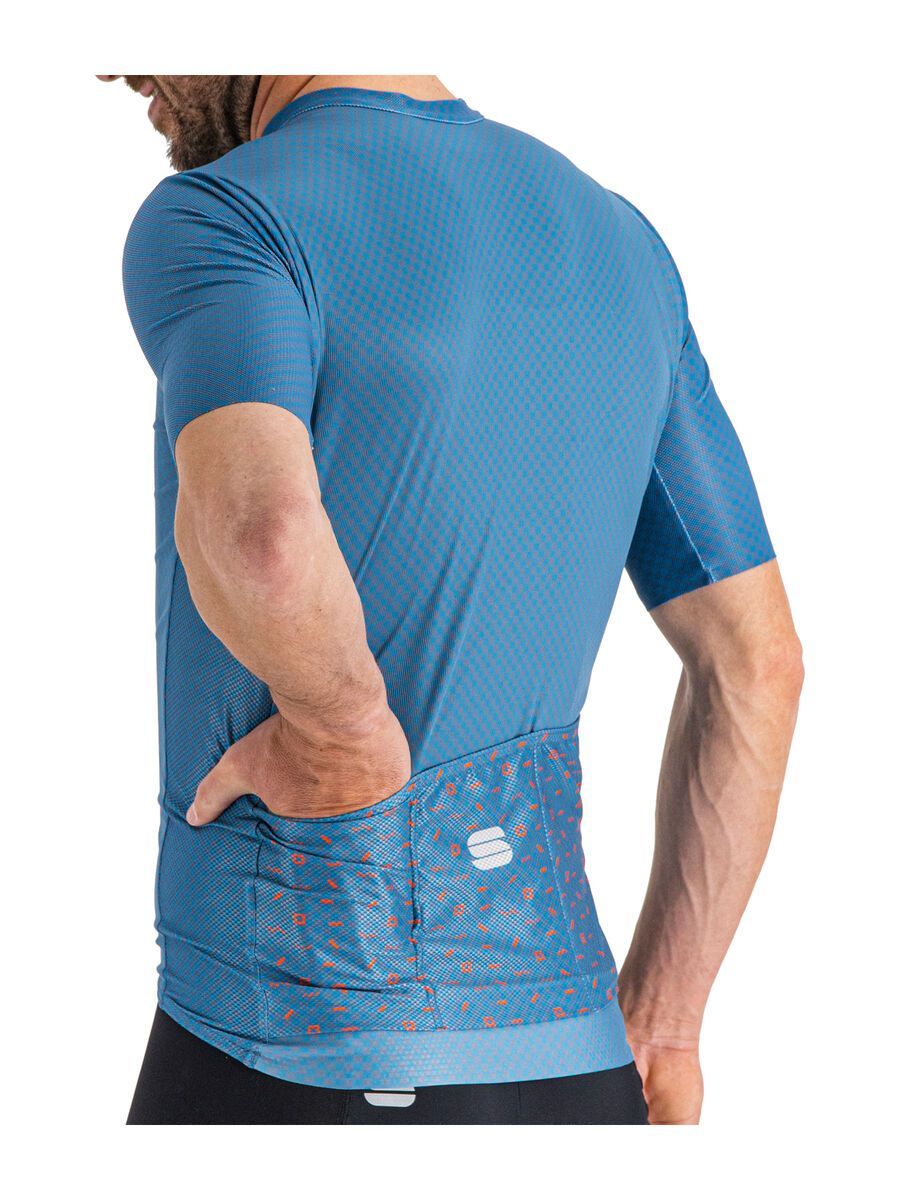 Sportful Checkmate Jersey, blue sea berry blue - Bild 6