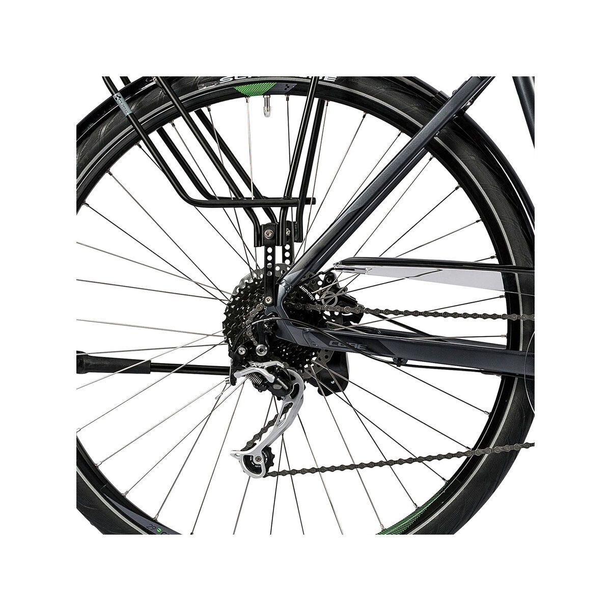 Cube Touring EXC Trapeze, grey black flashgreen - Bild 4