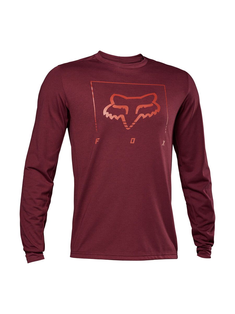 Fox Ranger Drirelease MD LS Jersey Tred, dark maroon - Bild 1