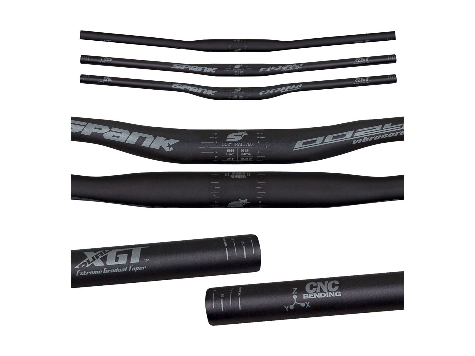 Spank Oozy Trail 760 Vibrocore Bar 30 mm, black/stealth grey - Bild 1