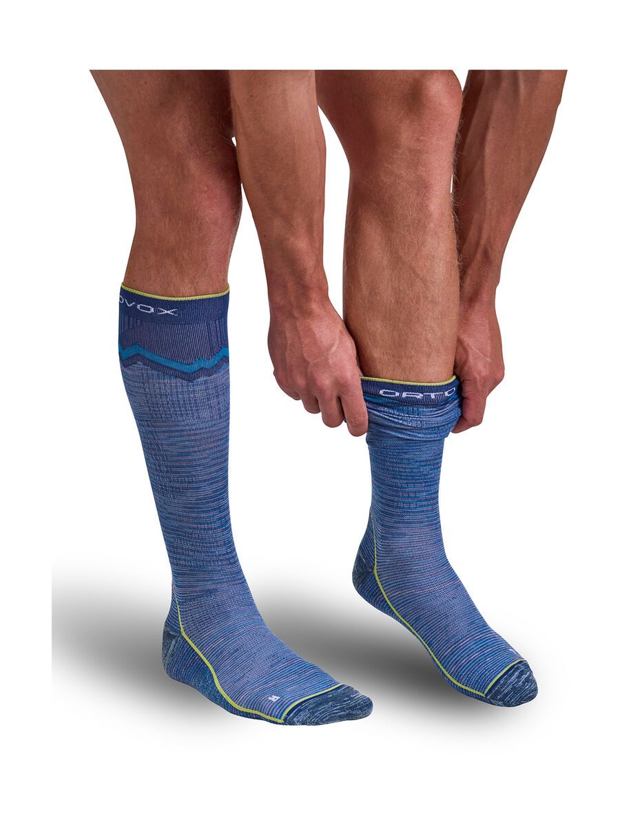 Ortovox Tour Long Socks M, mountain blue - Bild 2