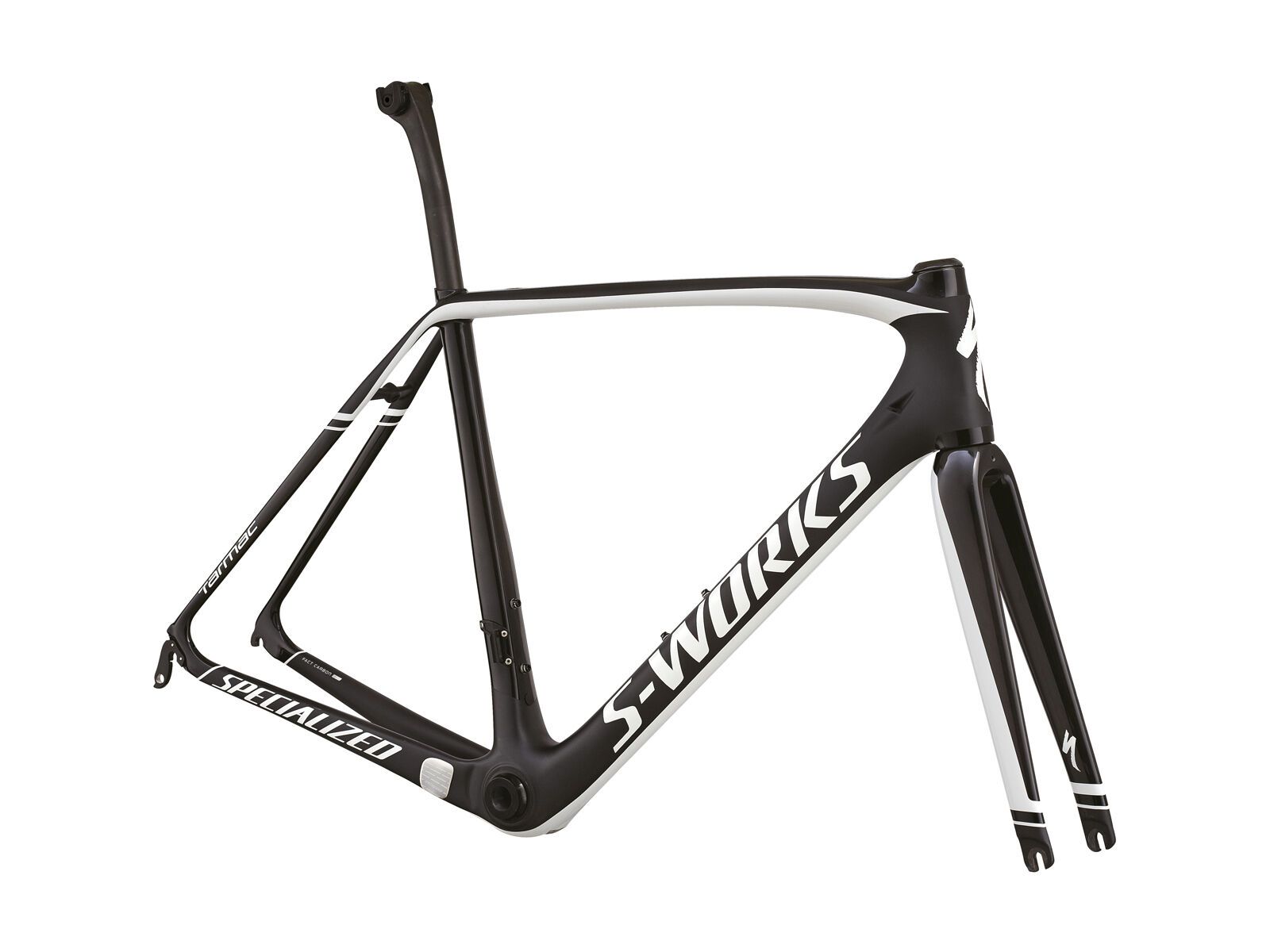 Specialized S-Works Tarmac Frameset, Satin/Gloss Carbon/White - Bild 1
