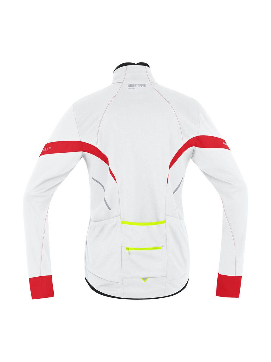 Gore Bike Wear Power 2.0 Windstopper Soft Shell Jacke, white/red - Bild 2