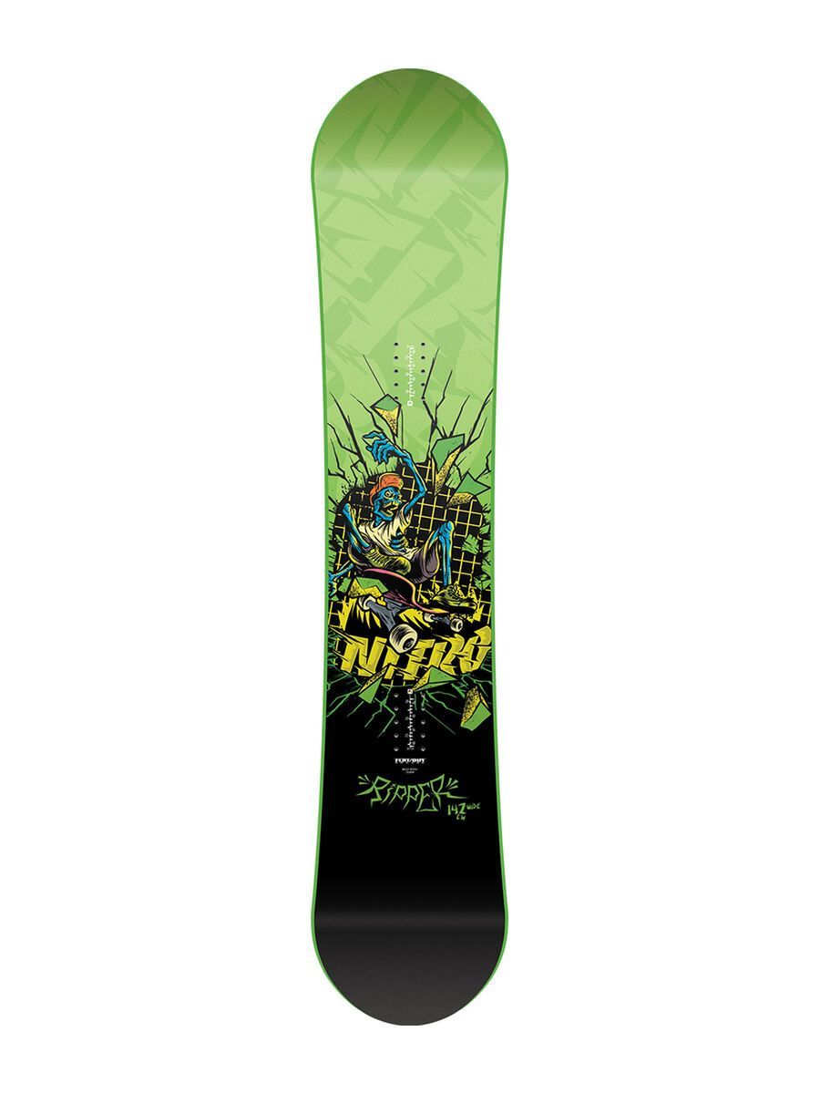 Set: Nitro Ripper Youth Wide 2017 + Nitro Charger 2015, black - Snowboardset - Bild 2
