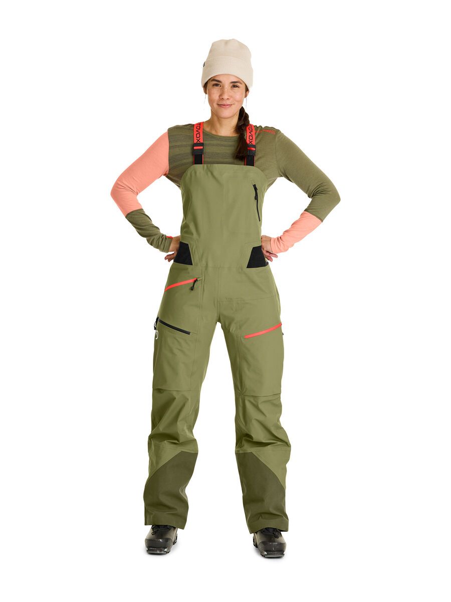 Ortovox 3L Deep Shell Bib Pants W, wild herbs - Bild 6