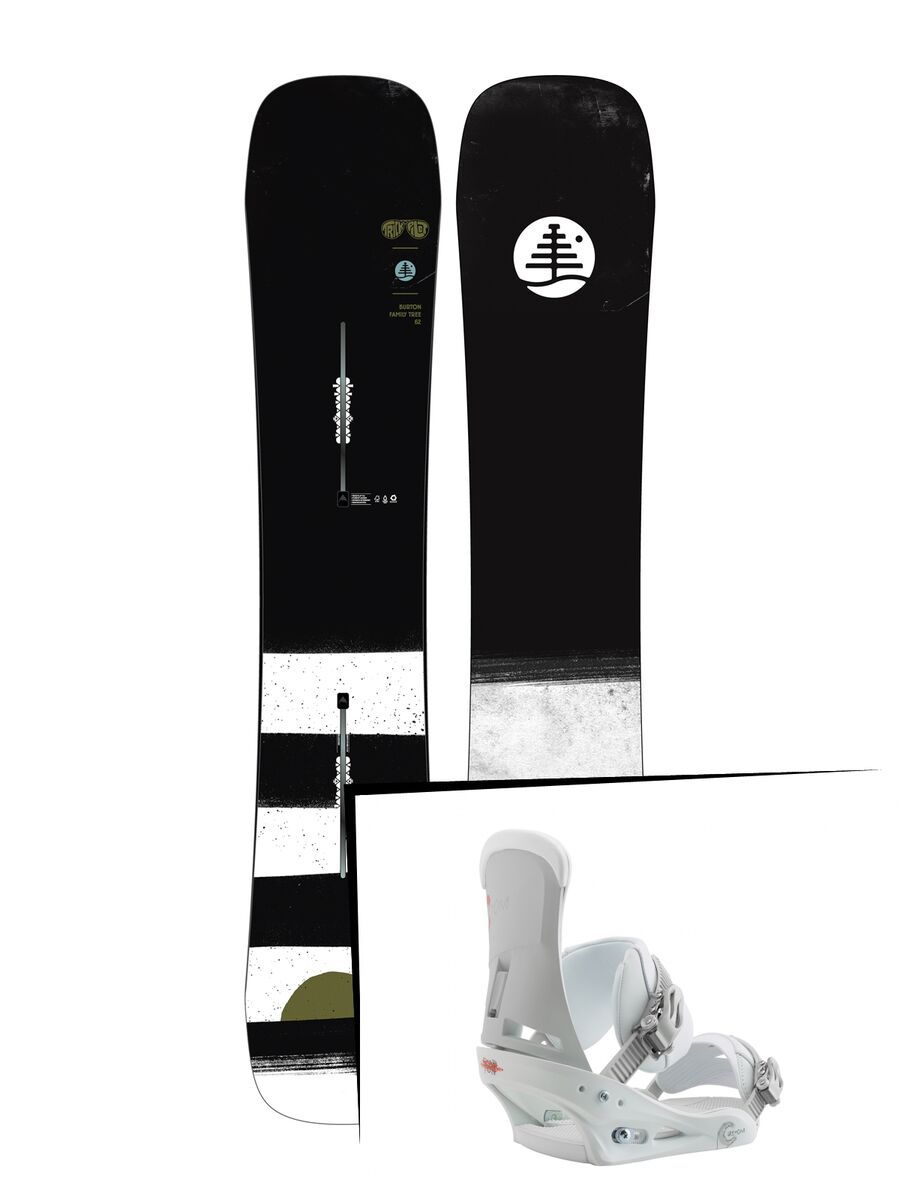 Set: Burton Family Tree Trick Pilot 2019 + Burton Custom white - Bild 1