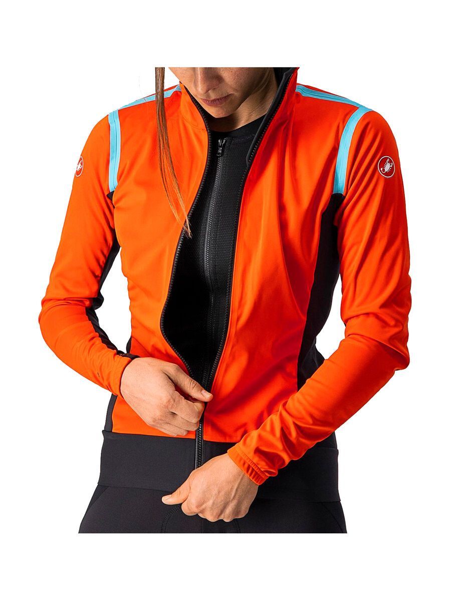 Castelli Alpha RoS 2 W Light Jacket, fiery red/black-celeste - Bild 4