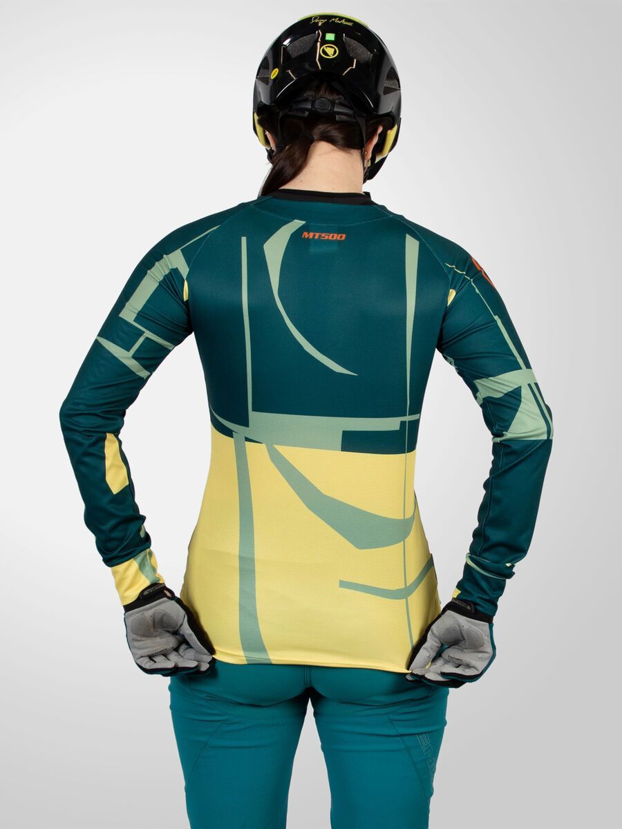 Endura Damen MT500 Print T-Shirt LTD (langarm), sattes teal - Bild 4