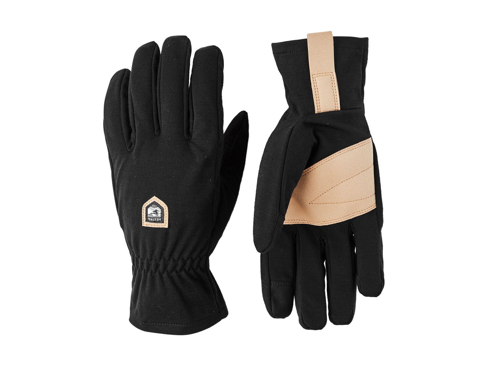 Hestra Windwool Merino Liner 5 Finger, black - Bild 1