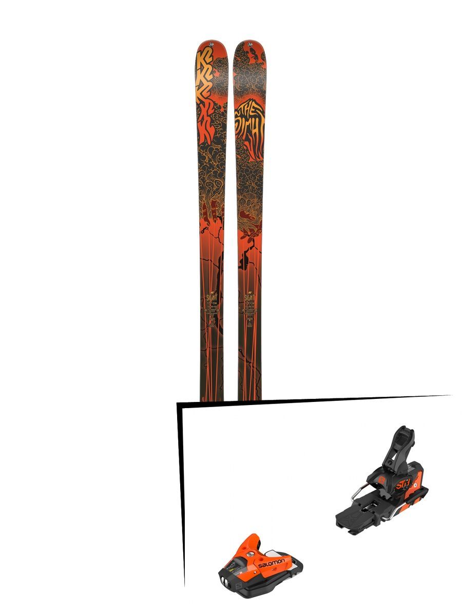Set: K2 SKI Sight 2019 + Salomon STH2 WTR 13 orange/black - Bild 1
