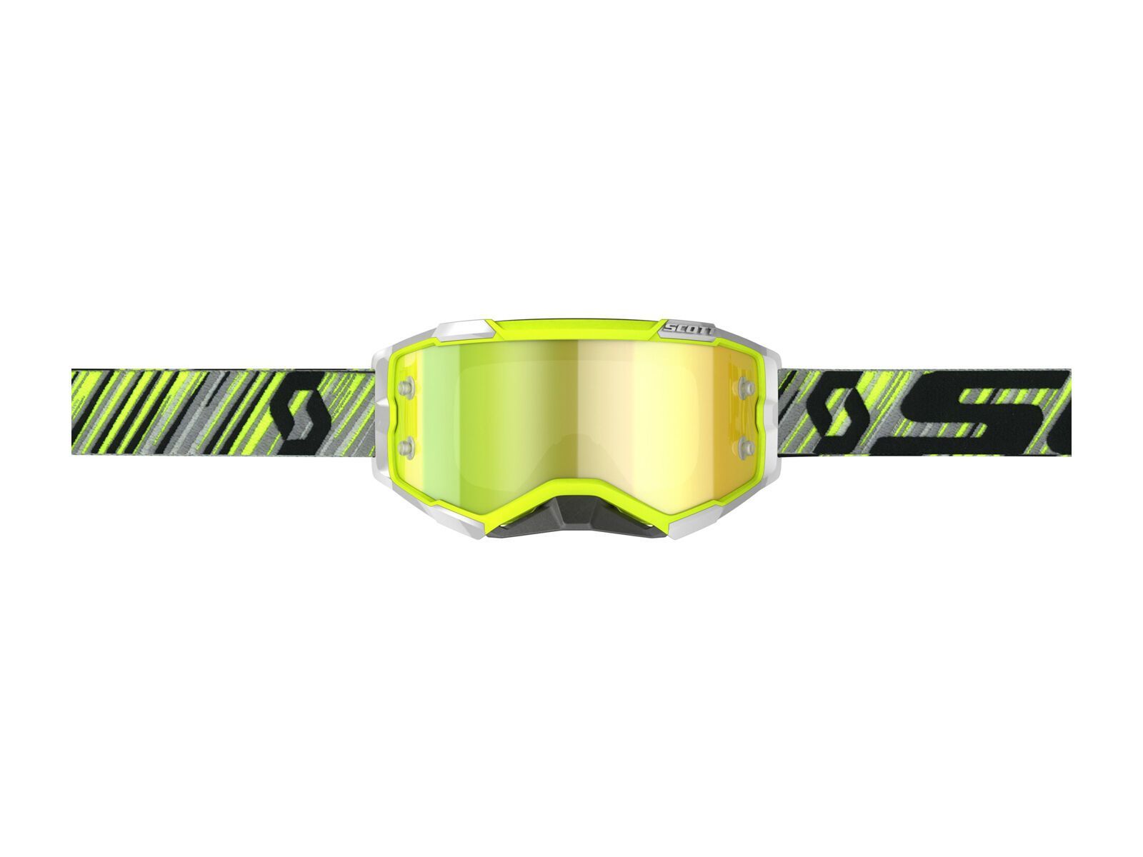 Scott Fury Goggle, yellow/grey/Lens: yellow chrome works - Bild 3