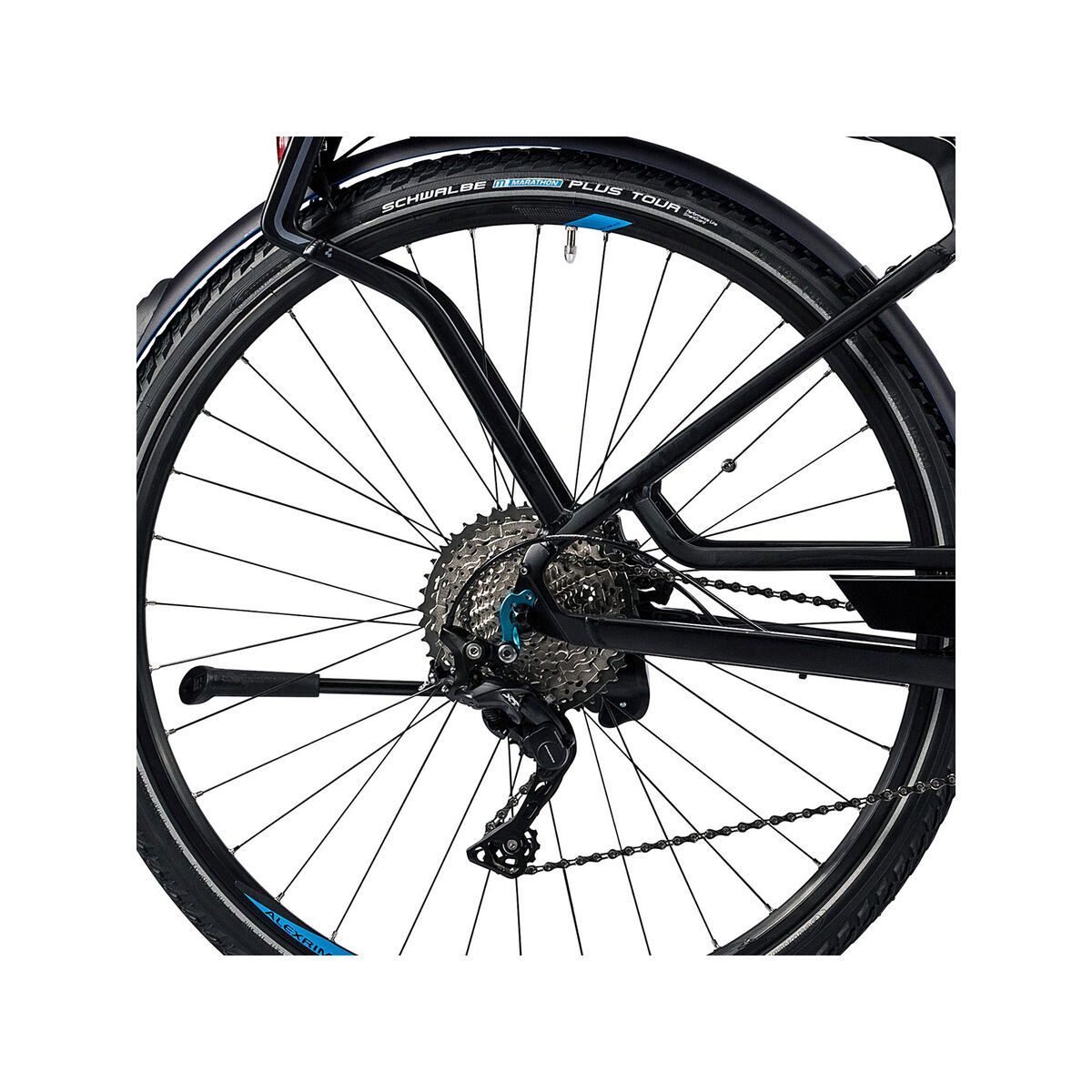 Cube Touring Hybrid EXC 500 Trapeze, black´n´flashblue - Bild 4