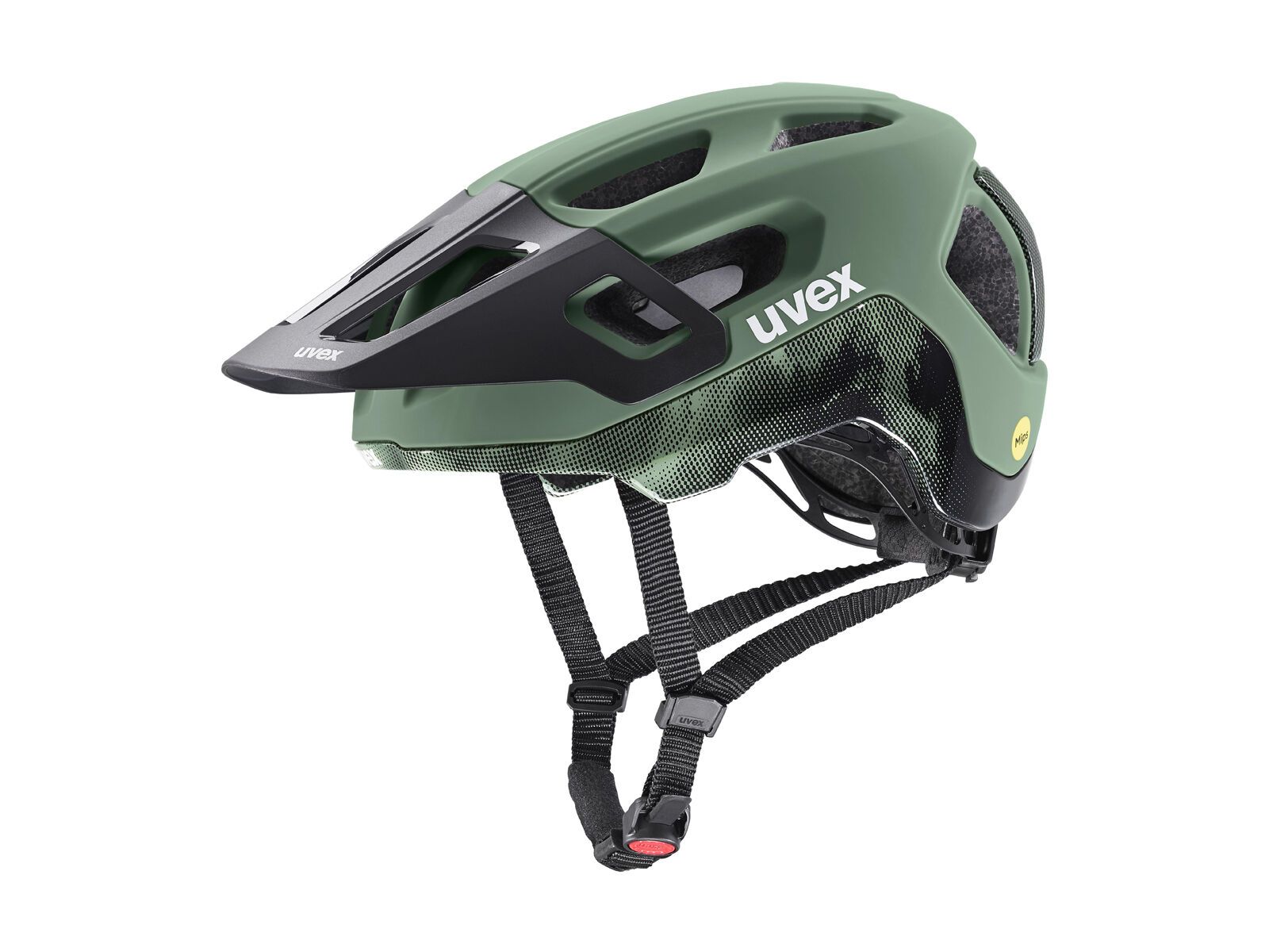 uvex react MIPS, moss green-black matt - Bild 1