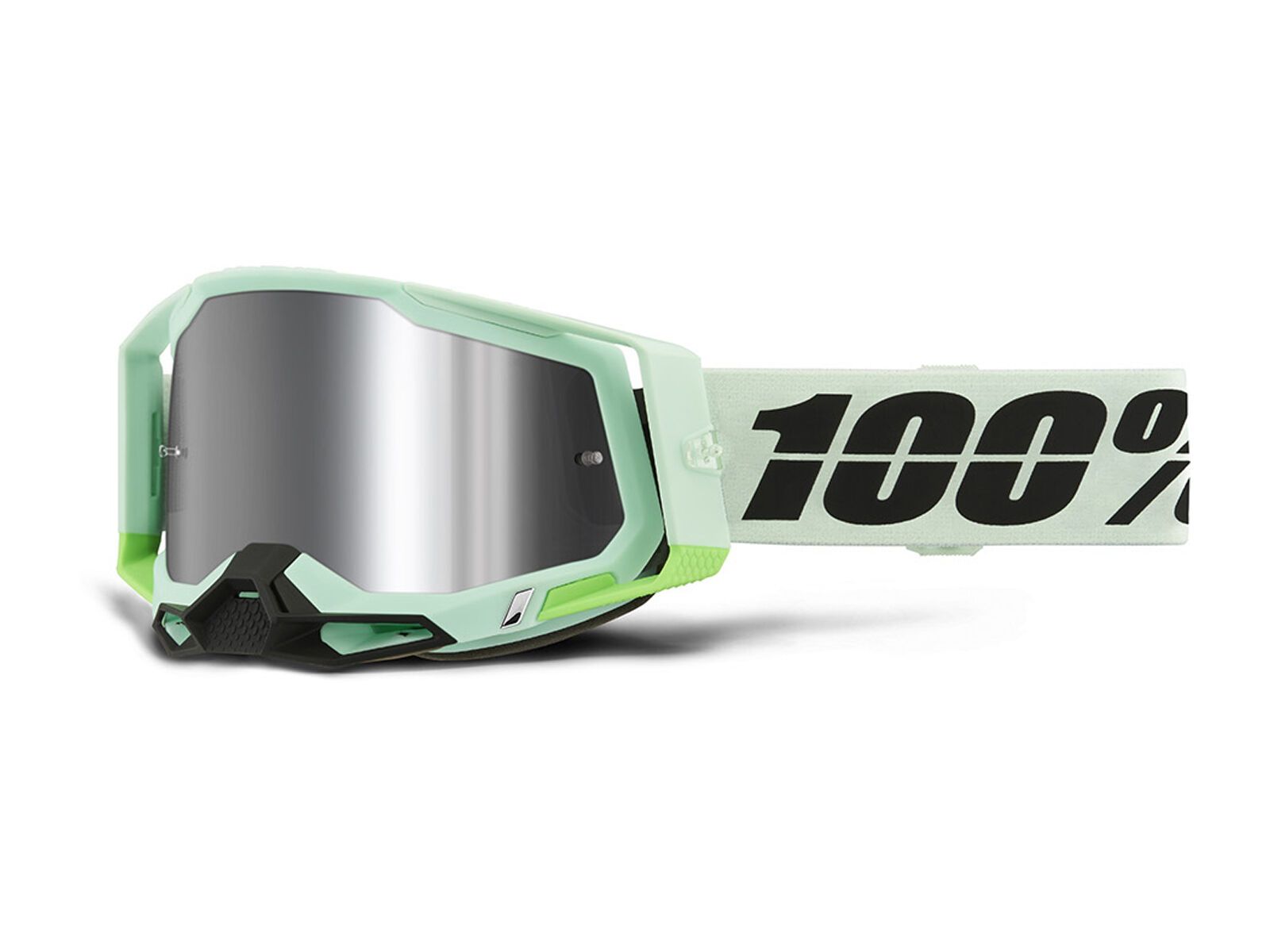 100% Racecraft 2 Goggle - Mirror Silver Flash, palomar - Bild 1