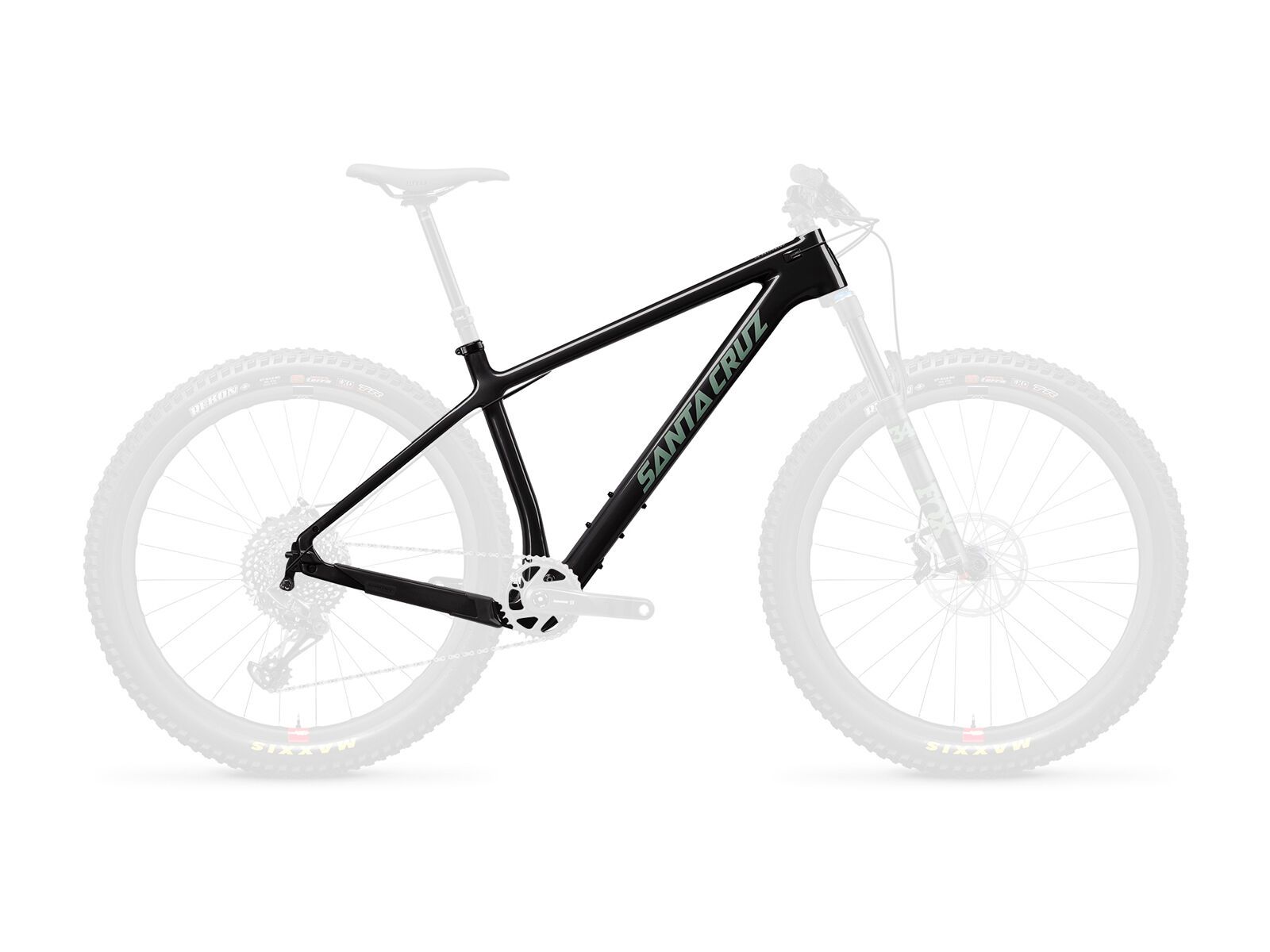 Santa Cruz Chameleon C Frameset 27.5 Plus, gloss carbon and green - Bild 1