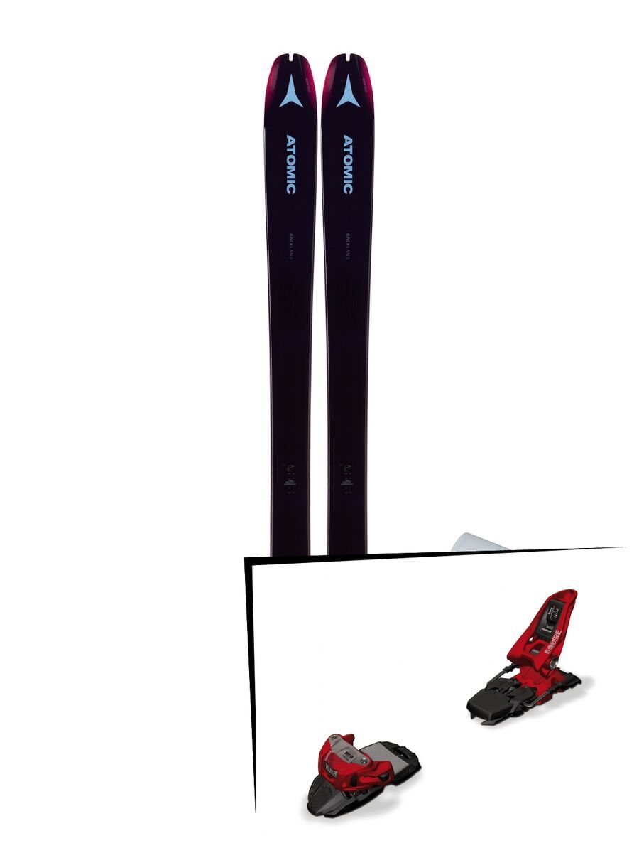 Set: Atomic Backland 85 W + Hybrid Skin 85 2019 + Marker Squire 11 red - Bild 1