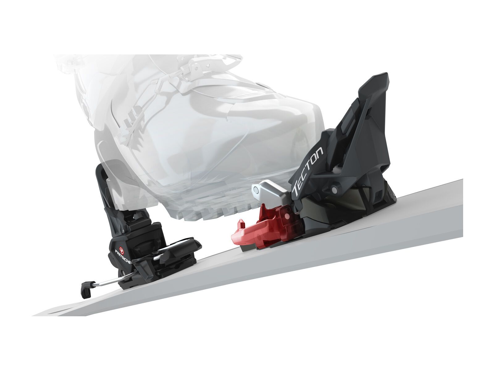 Fritschi Tecton 13 - 100 mm, ice-blue/yellow green/black - Bild 10