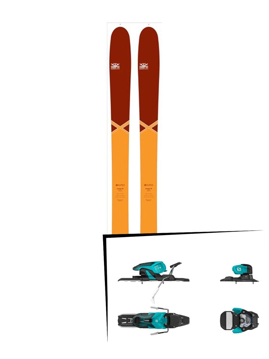 Set: DPS Skis Cassiar 95 Pure3 2016 + Salomon Warden 11 (1706226) - Bild 1