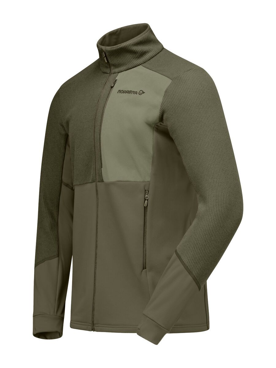 Norrona lofoten warm2 Jacket M's, olive night/deep lichen green - Bild 2