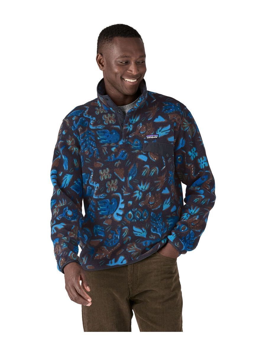 Patagonia Men's Lightweight Synchilla Snap-T Pullover, across oceans: pitch blue - Bild 2