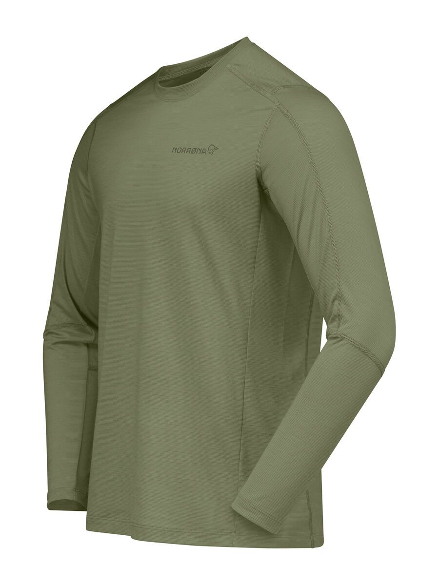 Norrona falketind equaliserUll Long Sleeve M's, deep lichen green - Bild 2