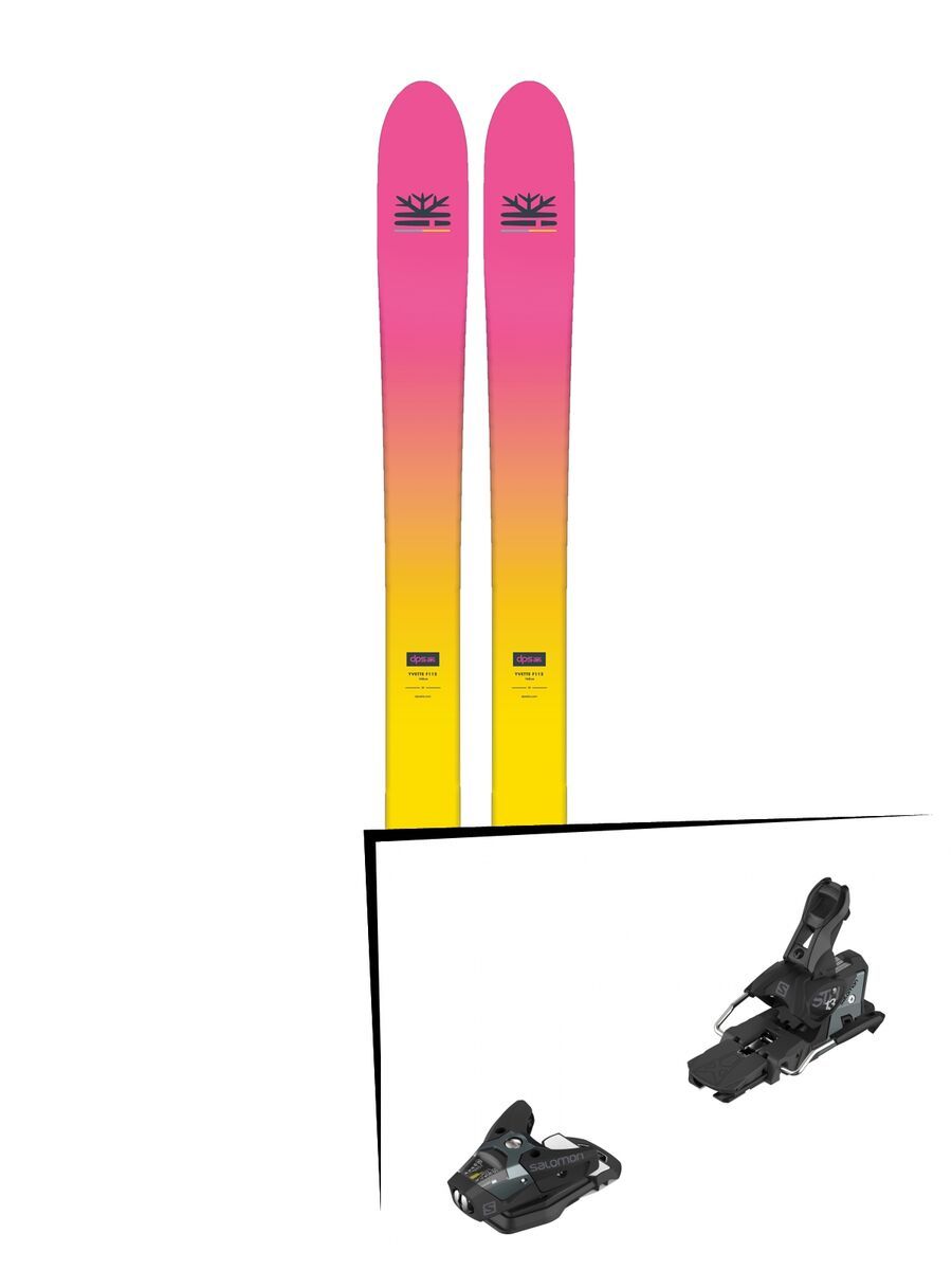 Set: DPS Skis Yvette 112 RP2 Foundation 2018 + Salomon STH2 WTR 13 black/dark grey - Bild 1