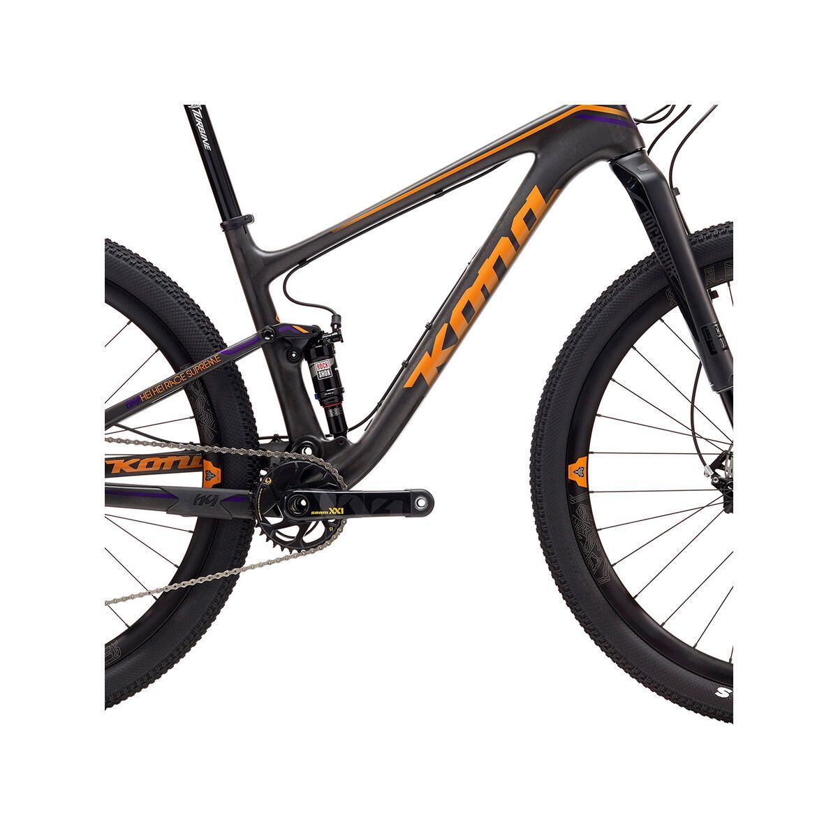 Kona Hei Hei Race Supreme, matt carbon/orange/purple - Bild 3