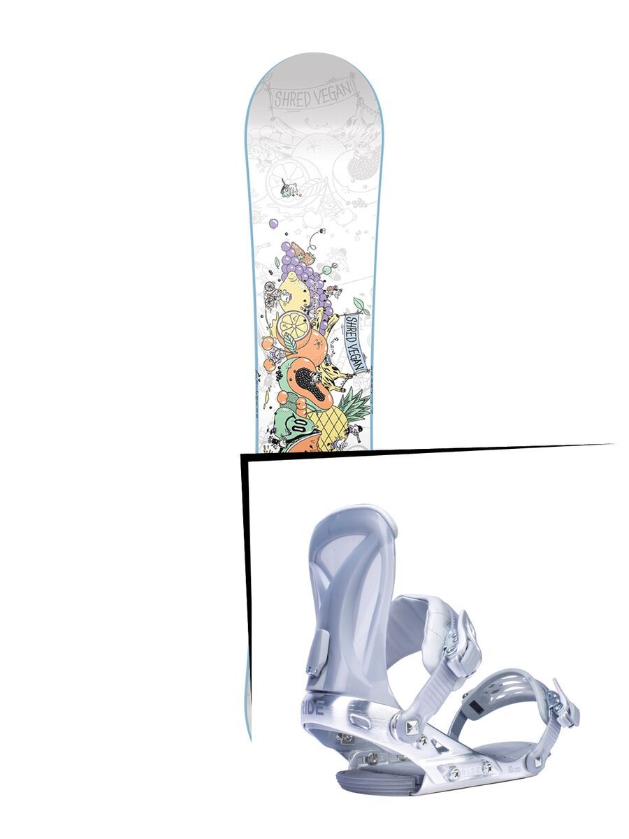 Set: Nitro Pro One Off Ana Rumiha 2017 + Ride DVA, silver - Snowboardset - Bild 1