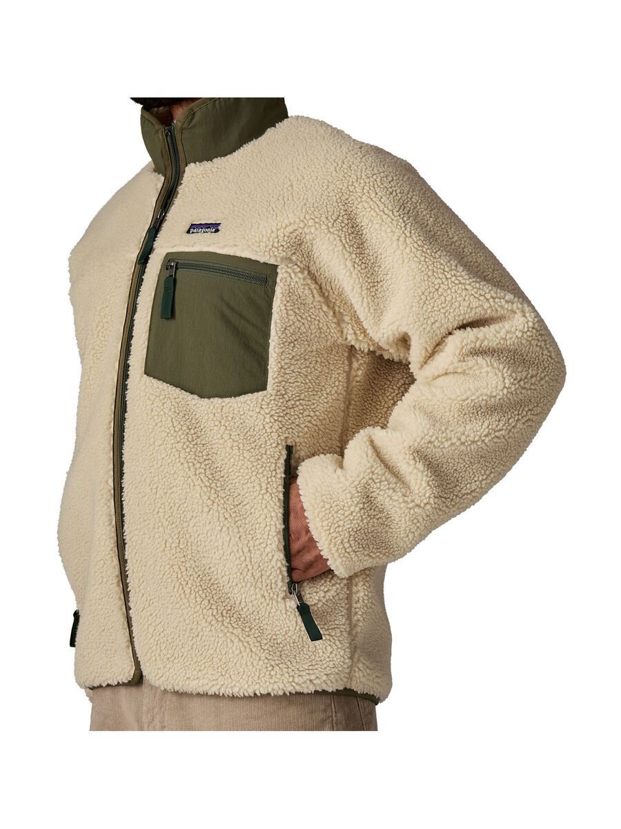 Patagonia Men's Classic Retro-X Jacket, dark natural w/basin green - Bild 9