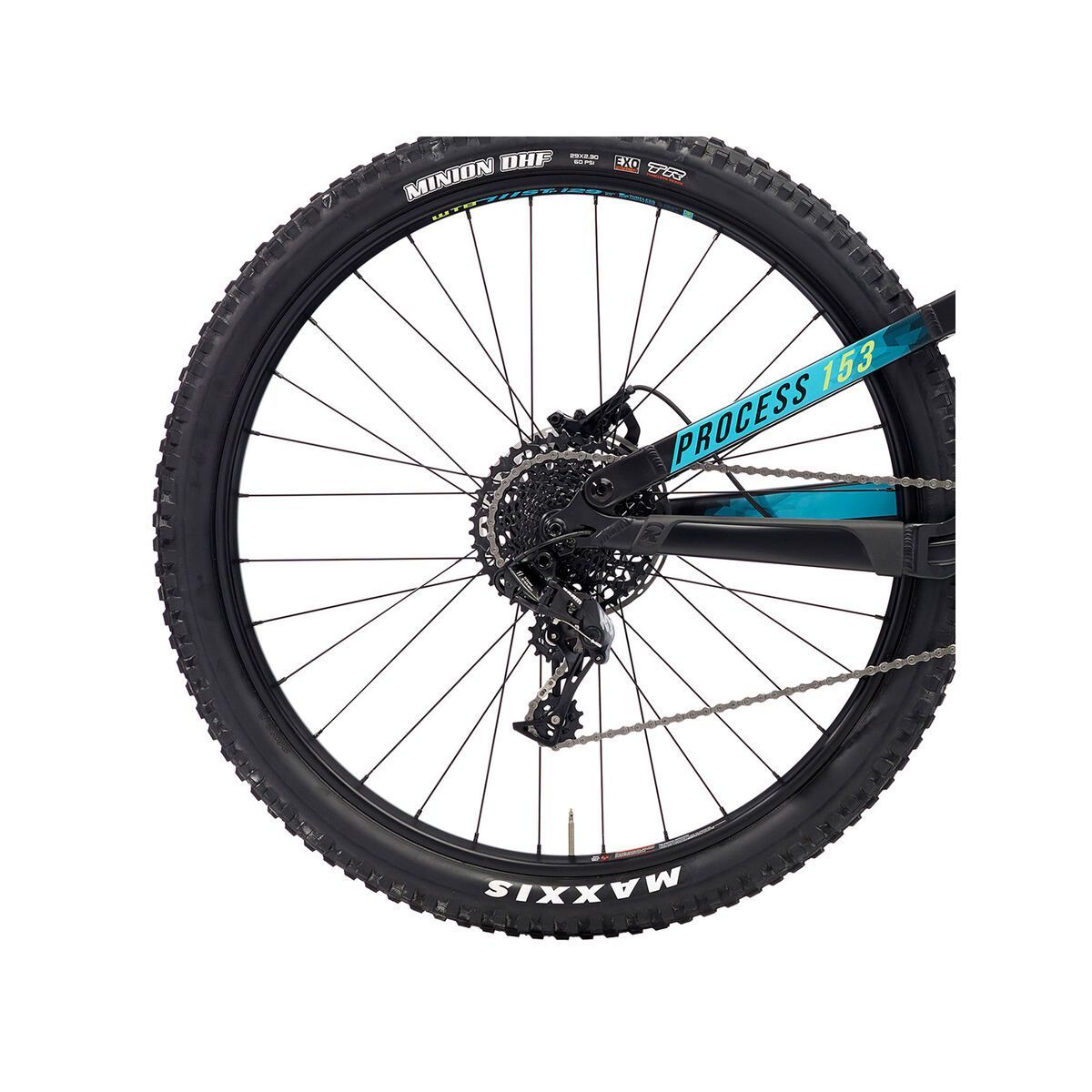 Kona Process 153 AL 29, matt black w/ aqua & green decals - Bild 5