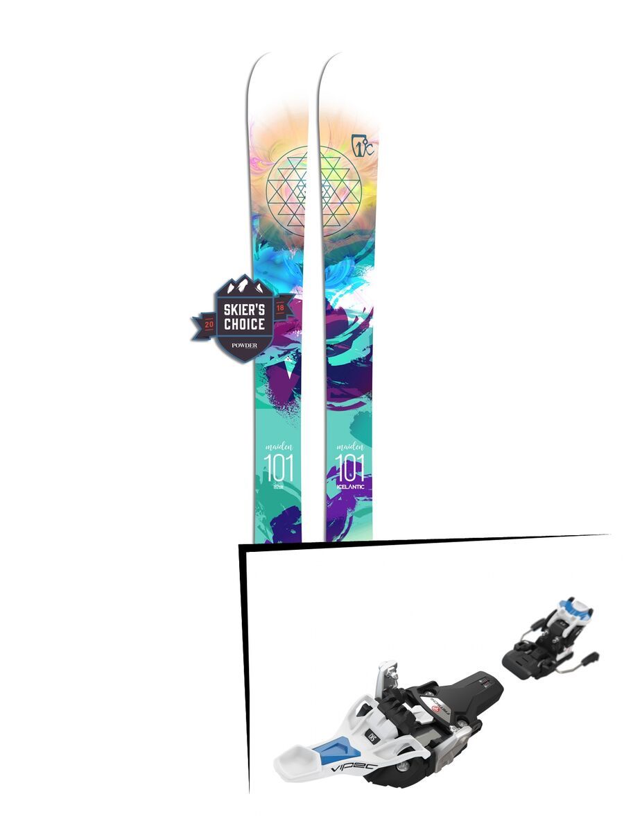 Set: Icelantic Maiden 101 2018 + Fritschi Diamir Vipec Evo 12 - Bild 1