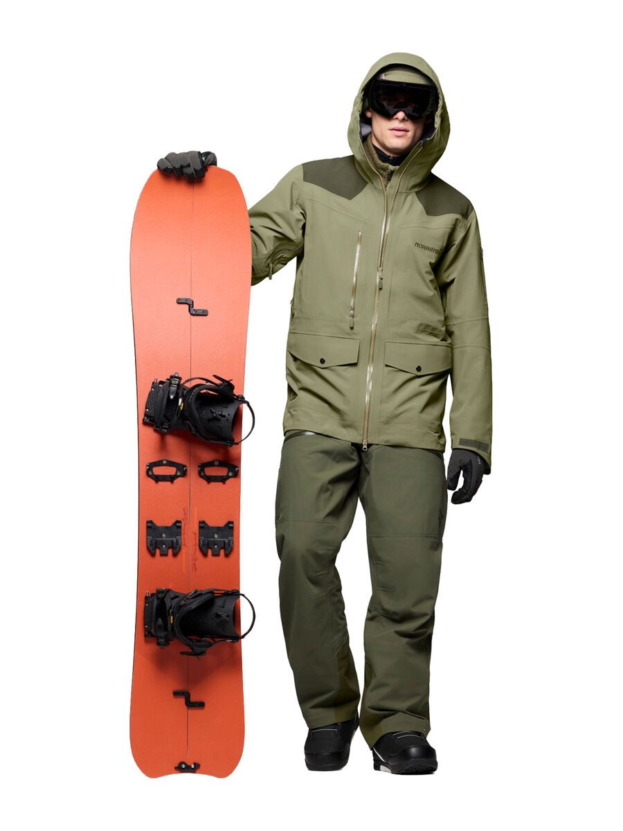 Norrona tamok dri3 Jacket M's, olive night/deep lichen green - Bild 8