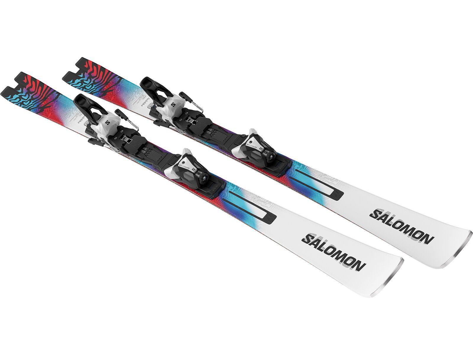 Salomon Addikt + MI12 GW F80, white/neon blue/red - Bild 6