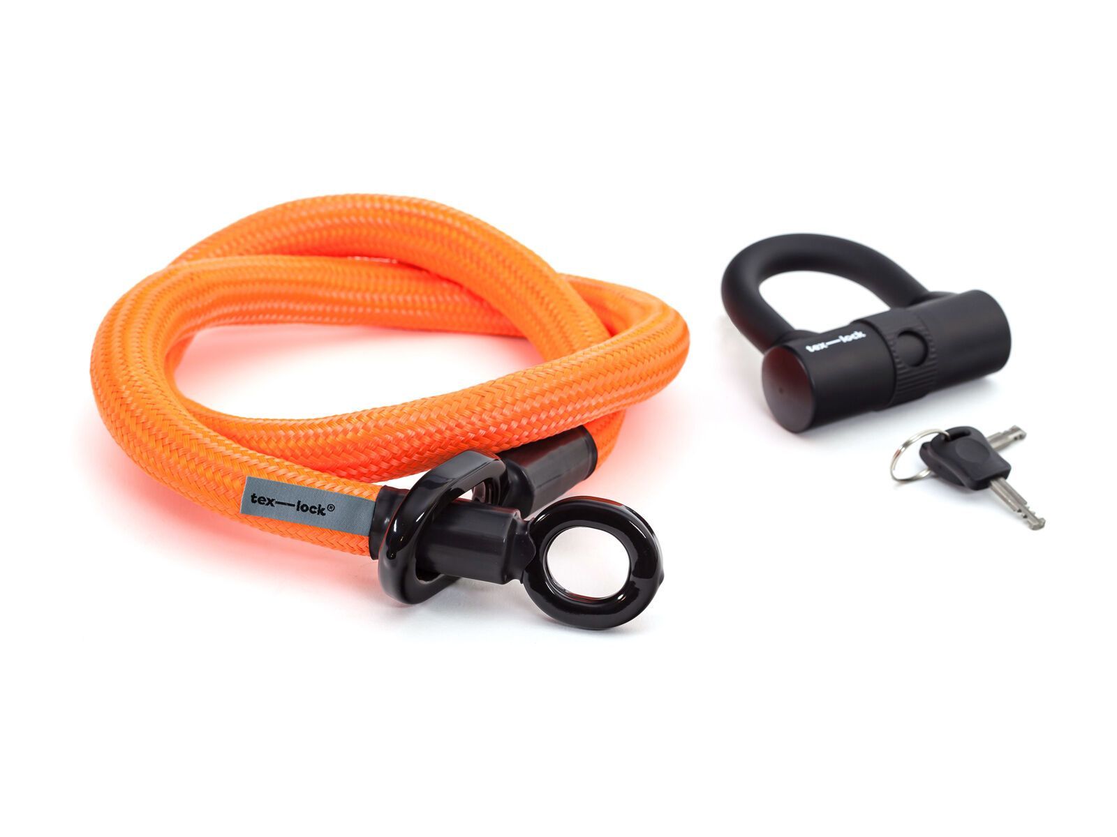 Tex-Lock Eyelet M 120 cm + U-Lock, orange - Bild 2