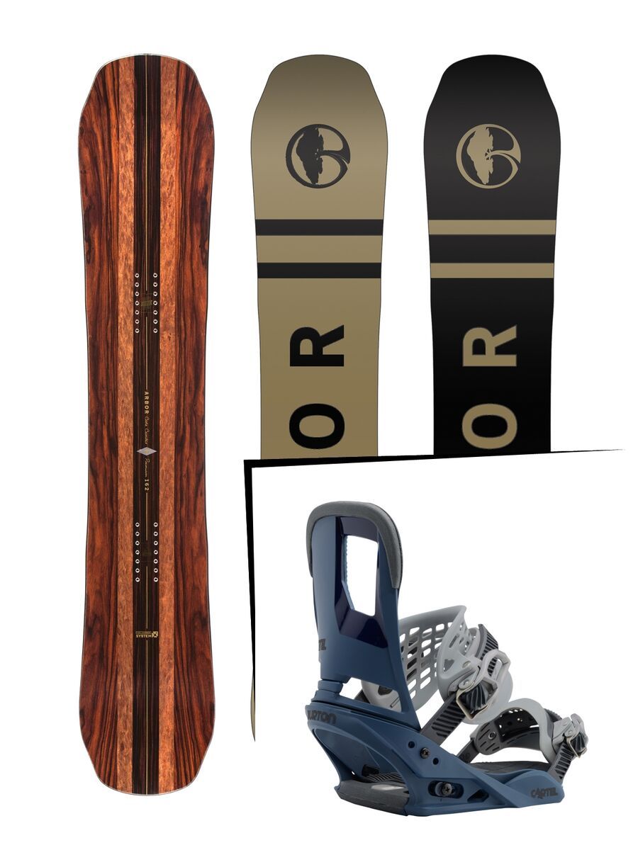Set: Arbor Coda Camber Premium 2017 + Burton Cartel (1712706S) - Bild 1