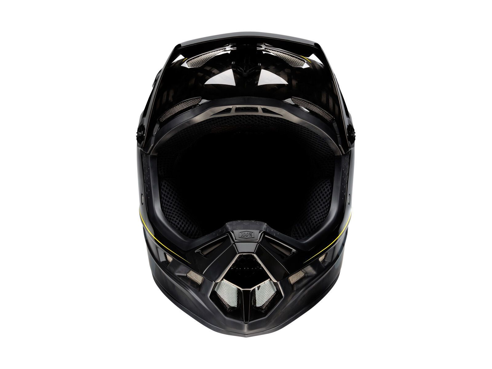 100% Aircraft DH Helmet, raw black - Bild 3