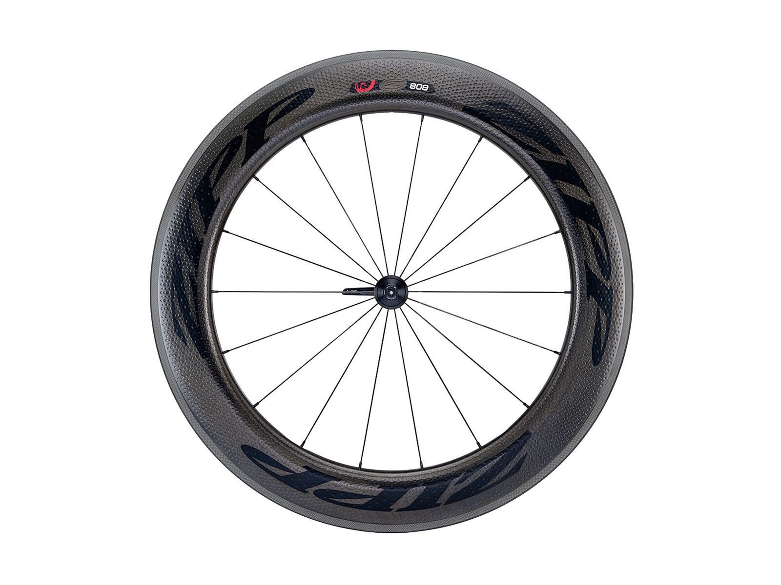 Zipp 808 Firecrest Carbon Clincher, schwarz / schwarze Aufkleber - Bild 1