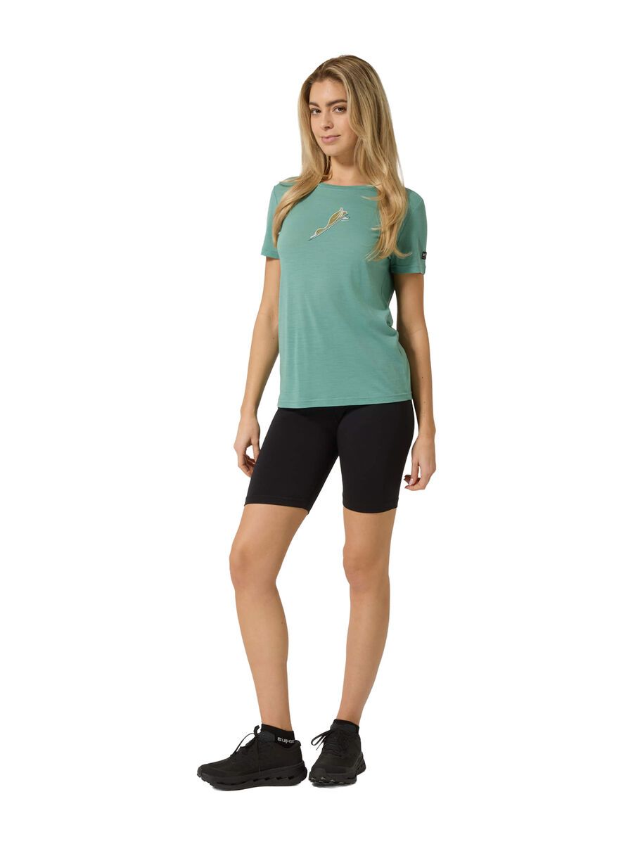 super.natural Duck Dive Tee Damen, lagoon green/various - Bild 4