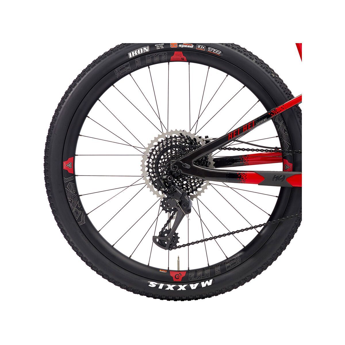 Kona Hei Hei Supreme, gloss red & black w/ black, red & silver decals - Bild 5