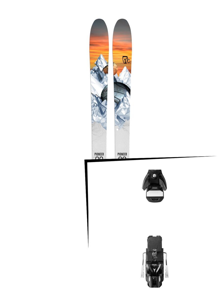 Set: Icelantic Pioneer 96 2018 + Atomic STH 13 WTR black/gun metal - Bild 1